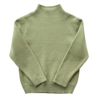 

5732/Girls' new autumn/winter 2019 knitwear little girl high neck topsweater pullover