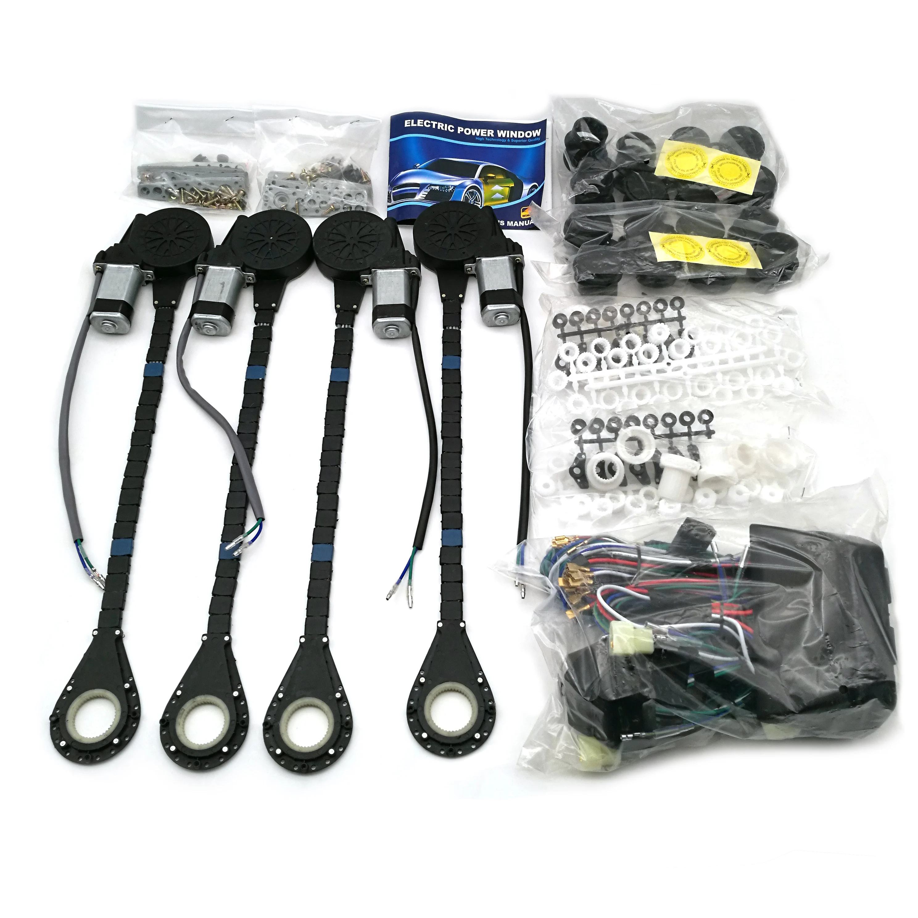 Universal Power Window Control Module Universal Car Windows 4 Door Electric Power Window Kit Electric Motor ...
