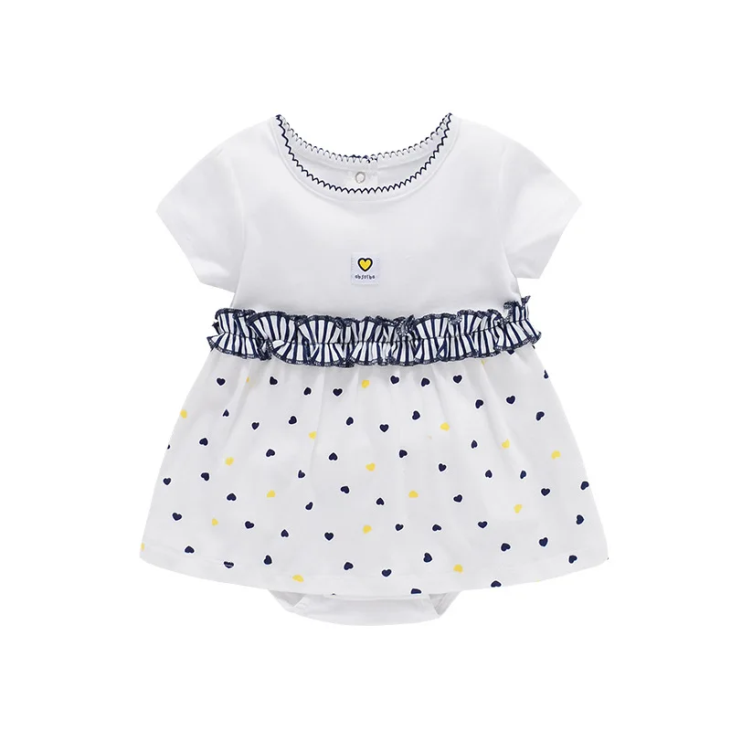 

2021 New summer white soft fancy fashion sleeveless cotton polka pot baby girls dress, As picture shown