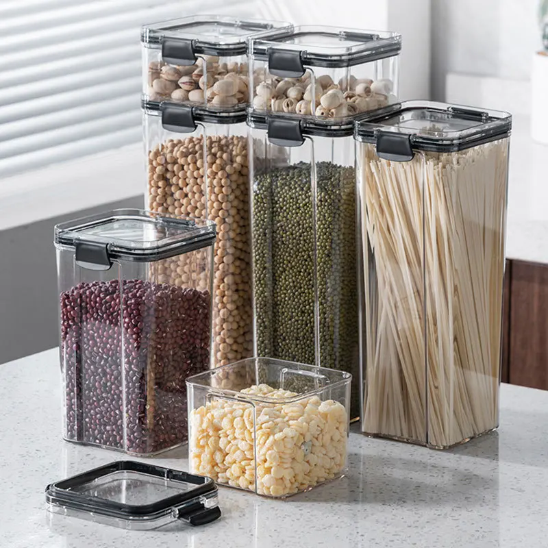 

Kitchen Organizer Grains Beans Storage Jar Keep Fresh Food Storage Box Refrigerator Food Sealed Crisper Container