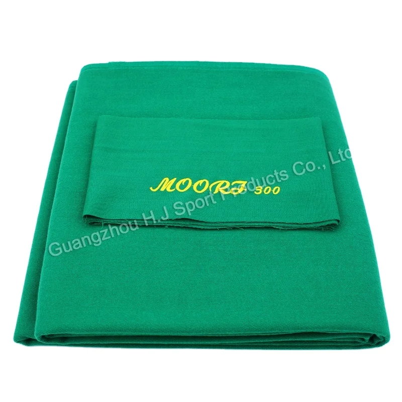 Moorj  300 Billiard 7FT 8FT 9FT Standard Nine-ball Pool Table Fast Speed Cloth Pool Table Felt Fabric for Sale