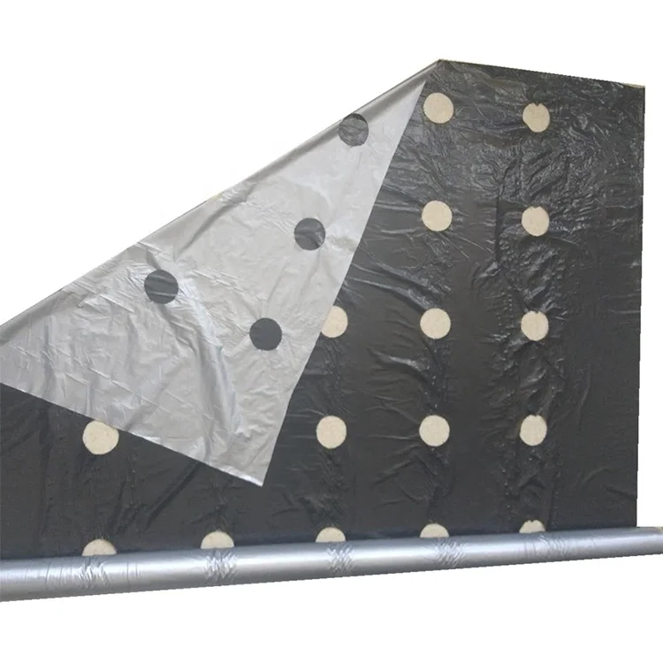 
Agricultural plastic mulch Black silver reflective mulch film 