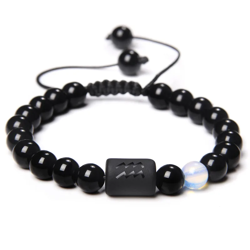 

Wholesale Fashion Jewelry 12 Constellations Adjustable Horoscop Bracelet Beaded Man Bracelet, Colourful