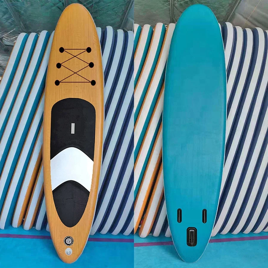 

320x81x15cm STOCK Wood SUP drop shipping paddleboard all round inflatable isup stand up paddle board