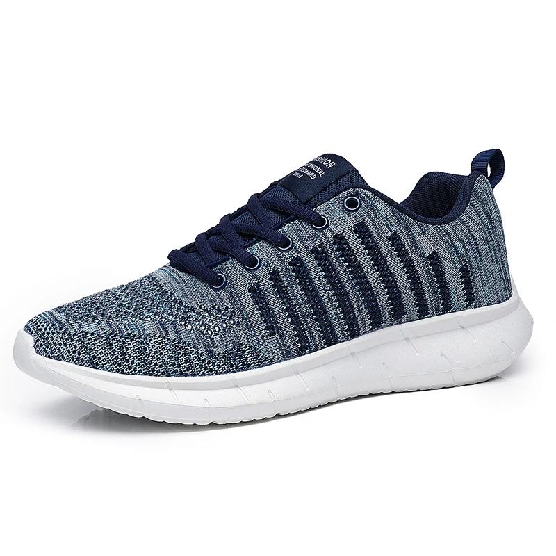 

New Knitted Mesh Upper Fashion Sneakers lady Casual Breathable Sport man Running Shoes Woman Sneakers