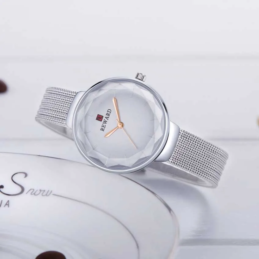 

Luxury Women Watches Sky Dial Analog Quartz Watch Mesh Band Waterproof Wrist Watches for Ladies