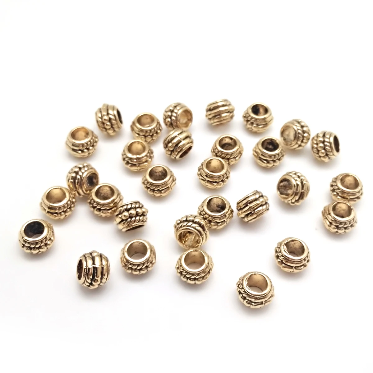 30Pcs Alloy Metal Beads Finding 