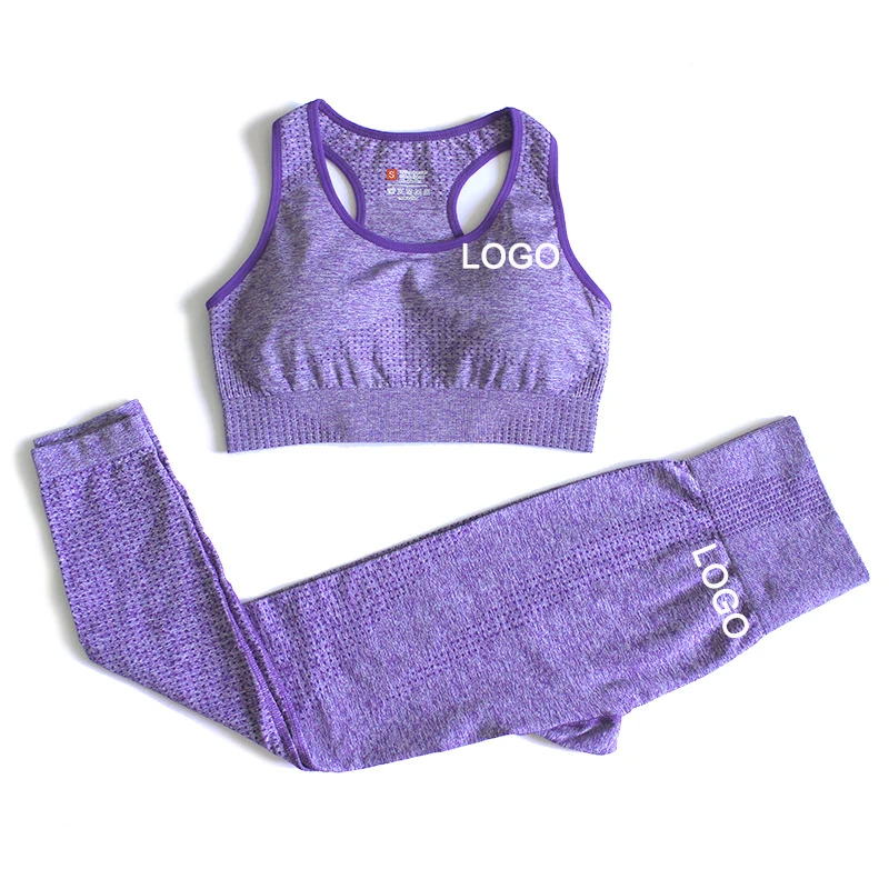 

9 colors seamless yoga set nylon and spandex fitness gym yoga wear sets