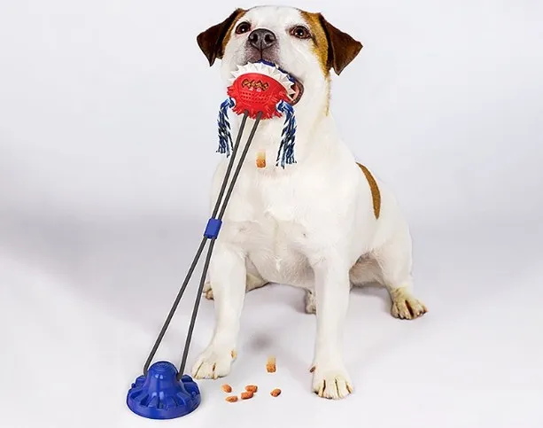 

Interactive tug-of-war chew toy powerful dog toy pet molar bite ball powerful sucker and dog chew toys for aggressive chewers