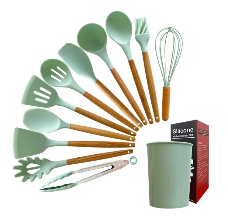 

Amazon hot sale Non-Stick Cooking BPA Free Non Toxic Silicone Kitchen Utensils Set