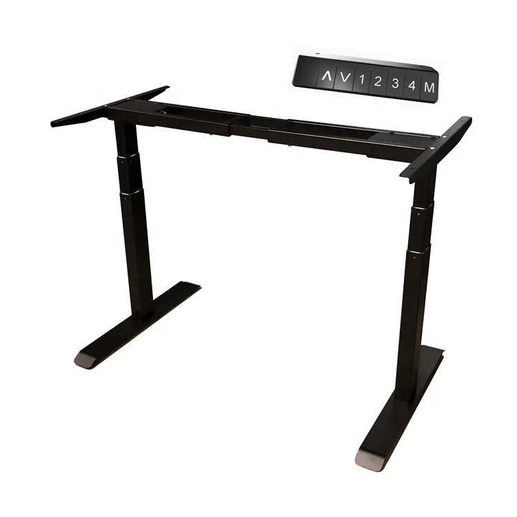 
Ergonomic motorized dual motors square leg electric height adjustable sit standing desk frame  (60763516531)