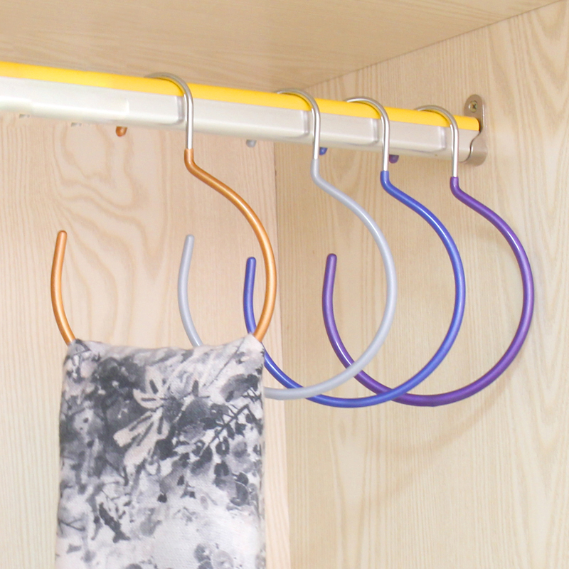 

wholesale ring metal scarf hanger for scarves display, Golden or others