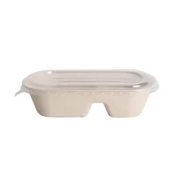 

Safe biodegradable food storage containers portable thickened leakproof refrigerated pulp boxes