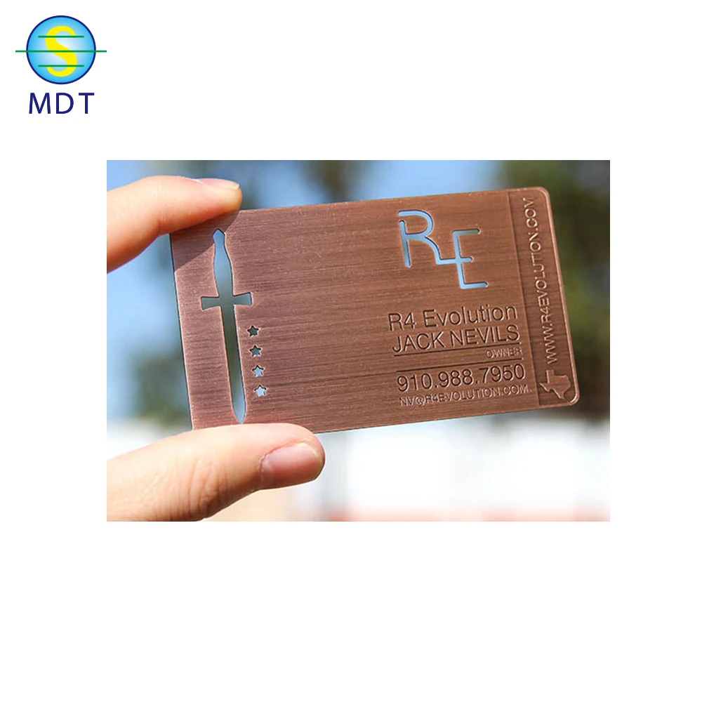 

Mdt stainless steel credit cards size Metal business cards
