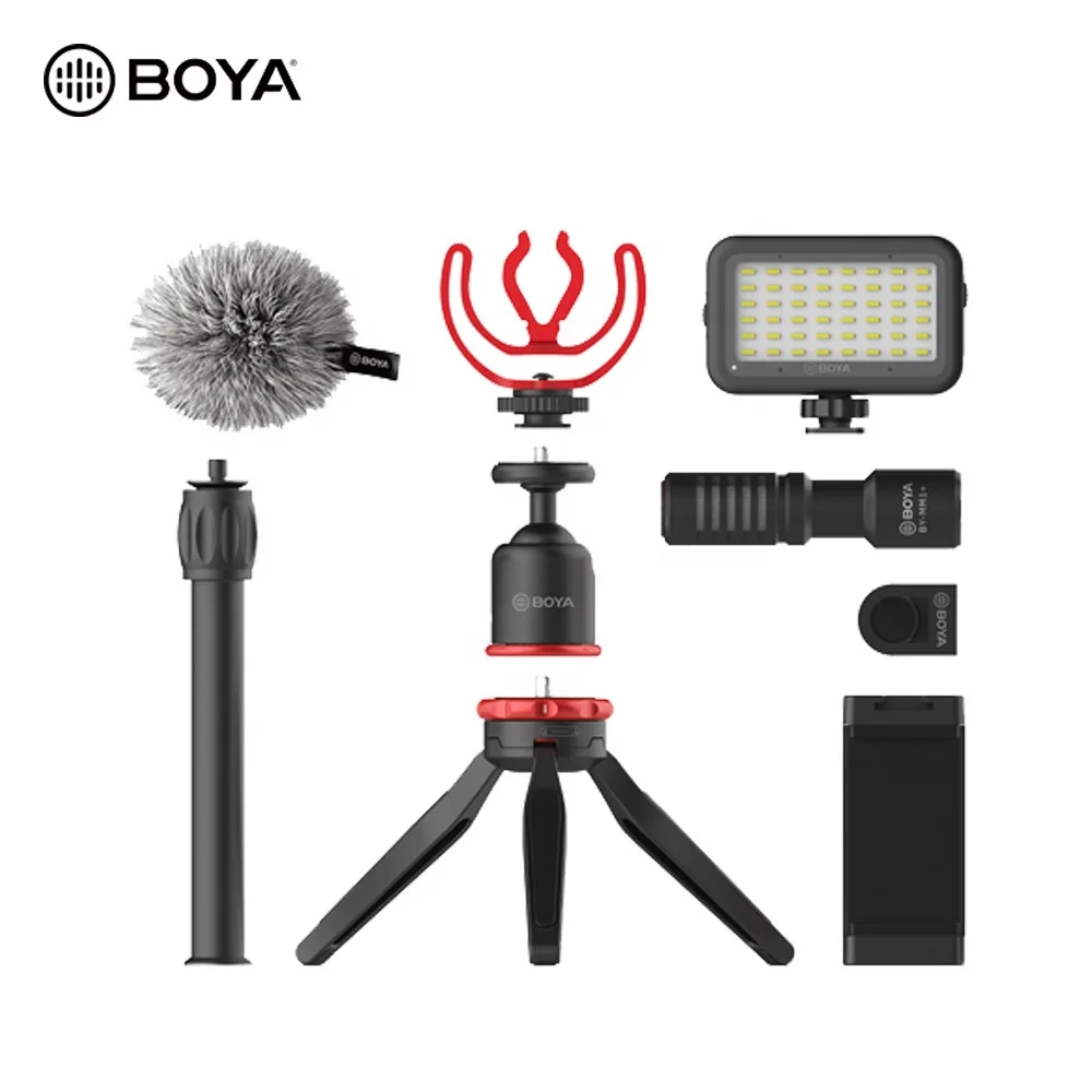 

BOYA BY-VG350 Ultimate Smartphone Video Kit for Youtuber Vlogger, Black