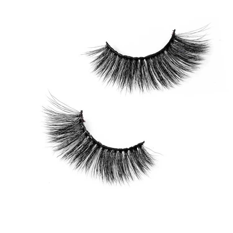 

lasheswholesale vendor 3d thick natural long dramatic faux mink false full strip lashes handmade sexy eyelash custom lash box, Natural black