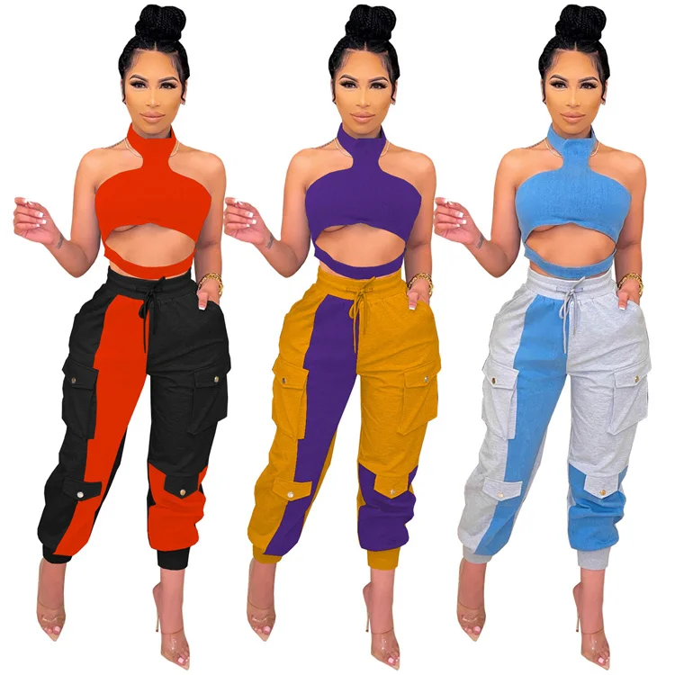 

2021 New Women Clothes Boutique Clothing Woman'S Fall Clothing Sexy Women 2 Piece Set D11313