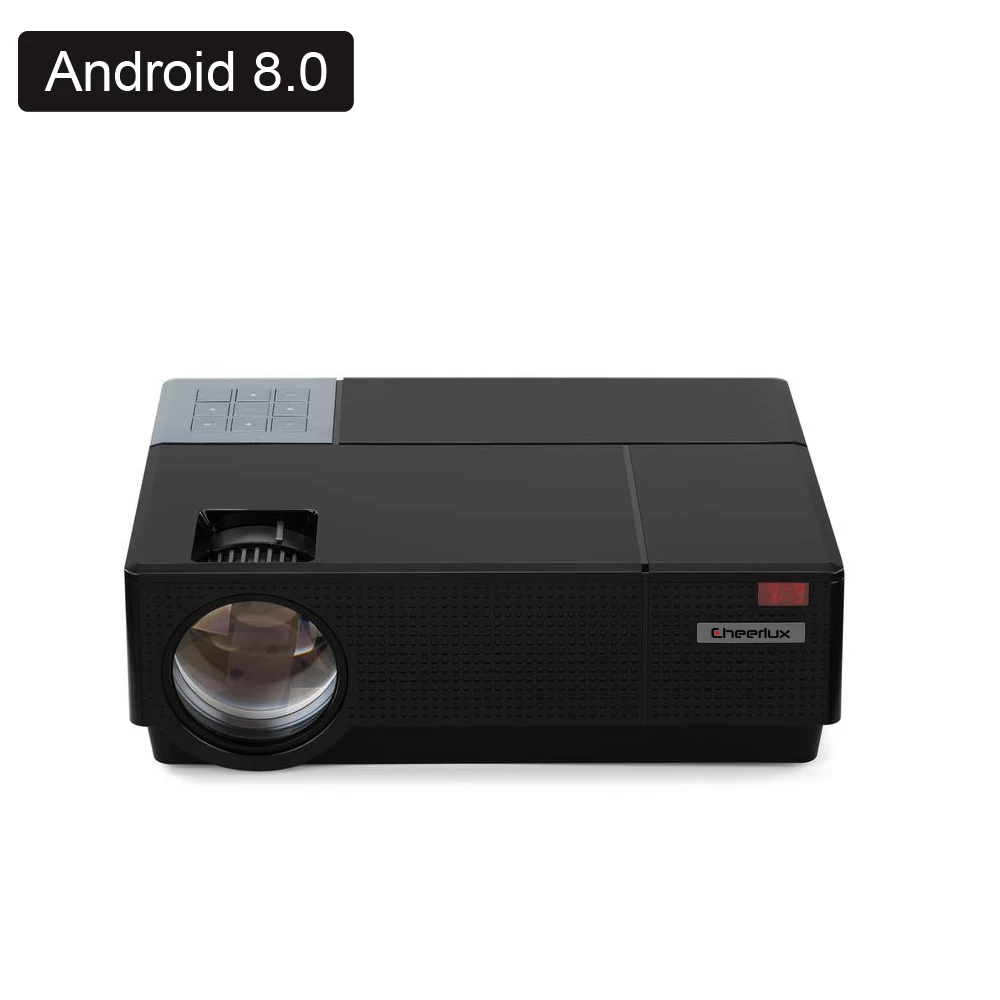 

CHEERLUX Android 8.0 4D Keystone correction 1080p Full HD Projector, Black / white