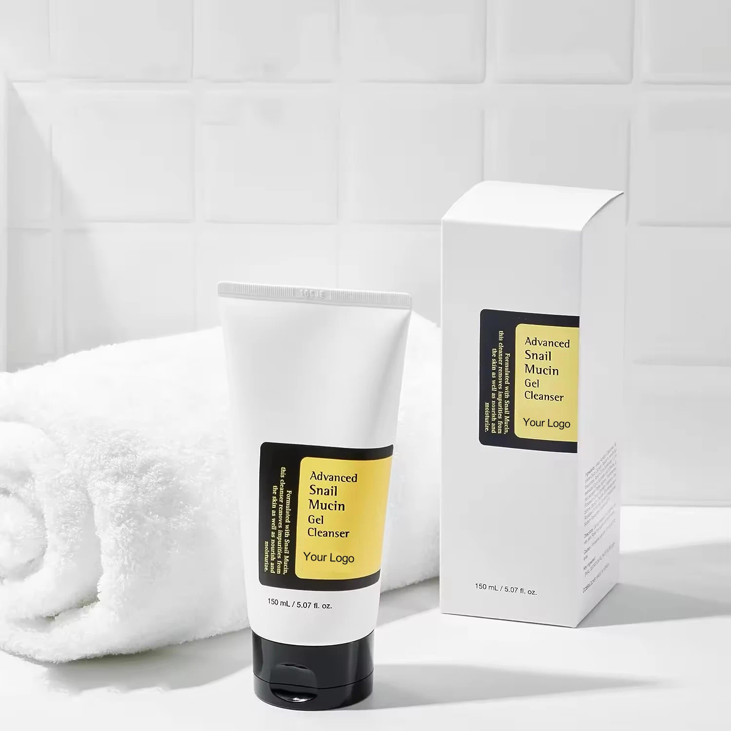 Organic Snail Gel Essence Facial Cleansing Milk