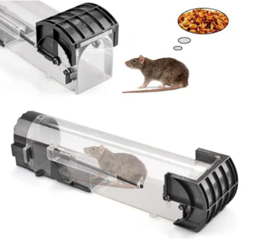 

2PCS Mouse Trap Cages Plastic Mousetrap No Kill Humane Mouse Trap for Indoor Outdoor, As picture