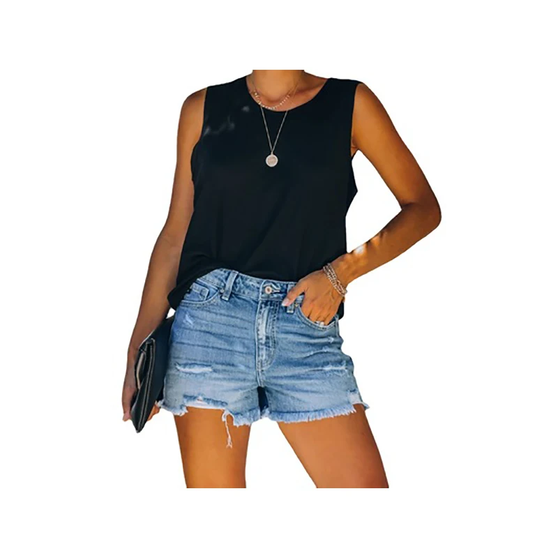 

Hot Selling Casual Jean Short Denim Shorts for Women, As shown