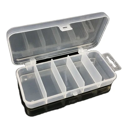 

So-Easy Hot Sale multifunctional 13.3 * 6.2 * 2.5cm) fishing gear box / jewelry accessories box / fishing box transparent color, Colorful