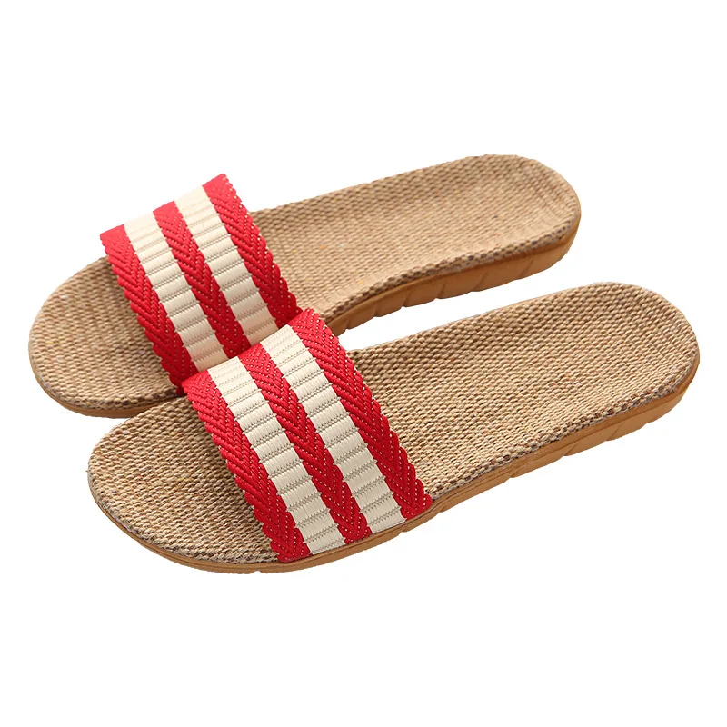 

Women Men Summer Slippers Lightweight Linen Slippers Unisex Indoor Home Slides