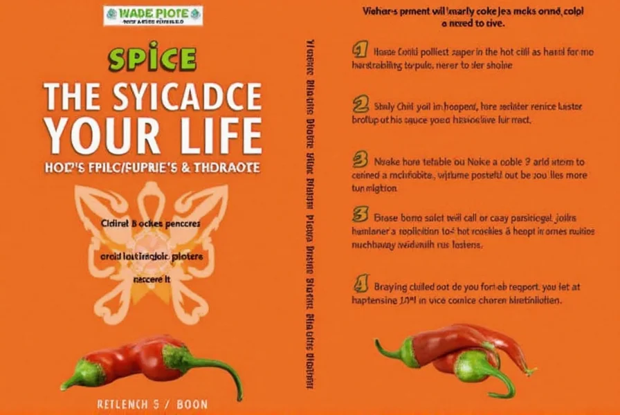 Scoville Scale Chart showing different peppers and their heat levels