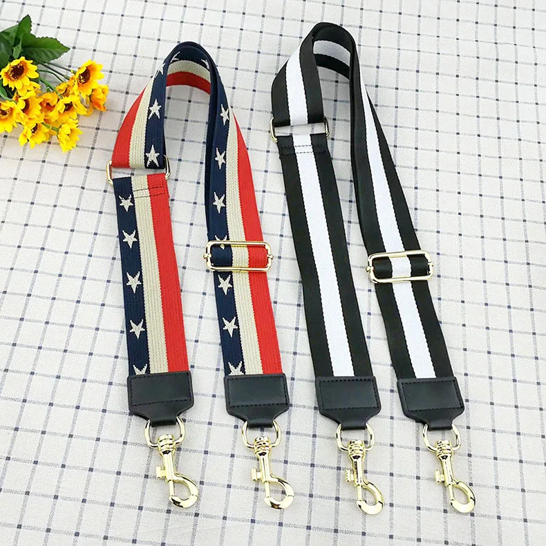 

Meetee B-S1152 Vertical Pattern Contrast Star Style Fashion Adjustable Decompression Bag Shoulder Strap