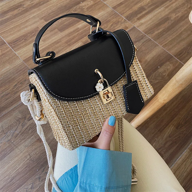 

Famous Brands Designer Trendy Elegant Straw Hand Bags Luxury Fashion Handbag Ladies Top Handle Totes Chain Shoulder Bags