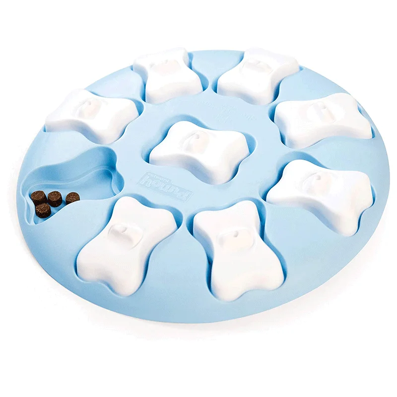 

Amazon Best Seller Dog IQ Training Food Feeder Pizza Spiller Leaked Food Pet Training Dog Toy Interactive Puzzle Game Dog Toys, Blue/orange