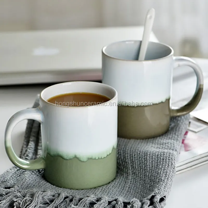 Fashion Customized Colorful Stoneware Coffee Tea Mugs Water Bottle for Cafe