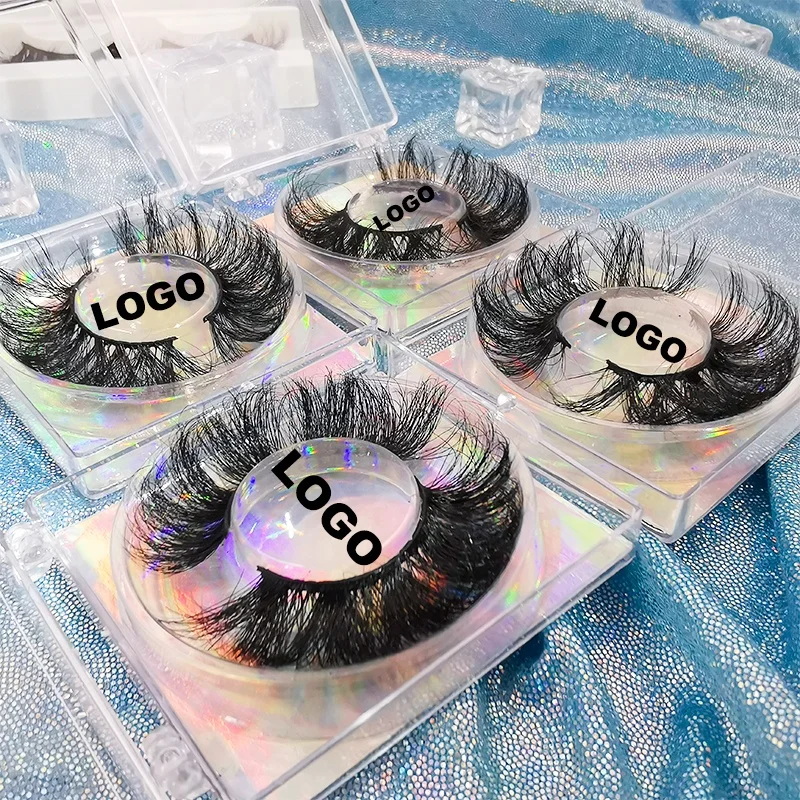 

Wholesale 25mm mink lashes fluffy eyelash thick volume curly lash vendor