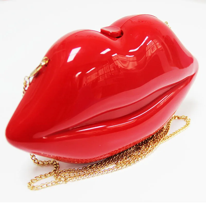 

Wholesale Women Bag Lips Pu Purses And Handbags Lip Chain Purse Ladies Handbag Bags