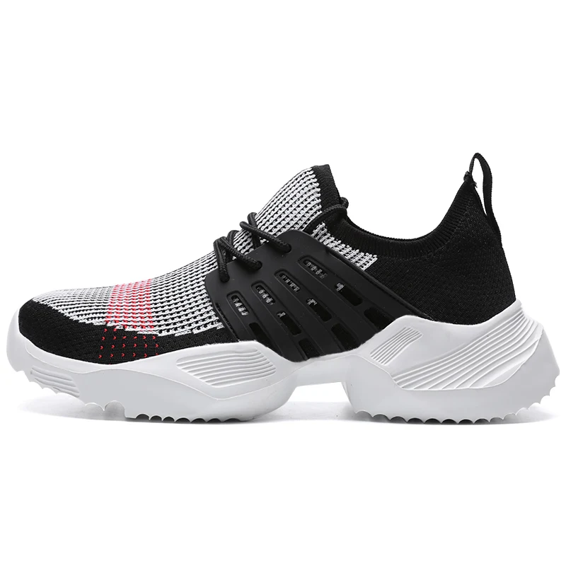

Sweetlight Online factory direct men lace up sport sneakers fashion shoes men for hot sales, Black/white/red