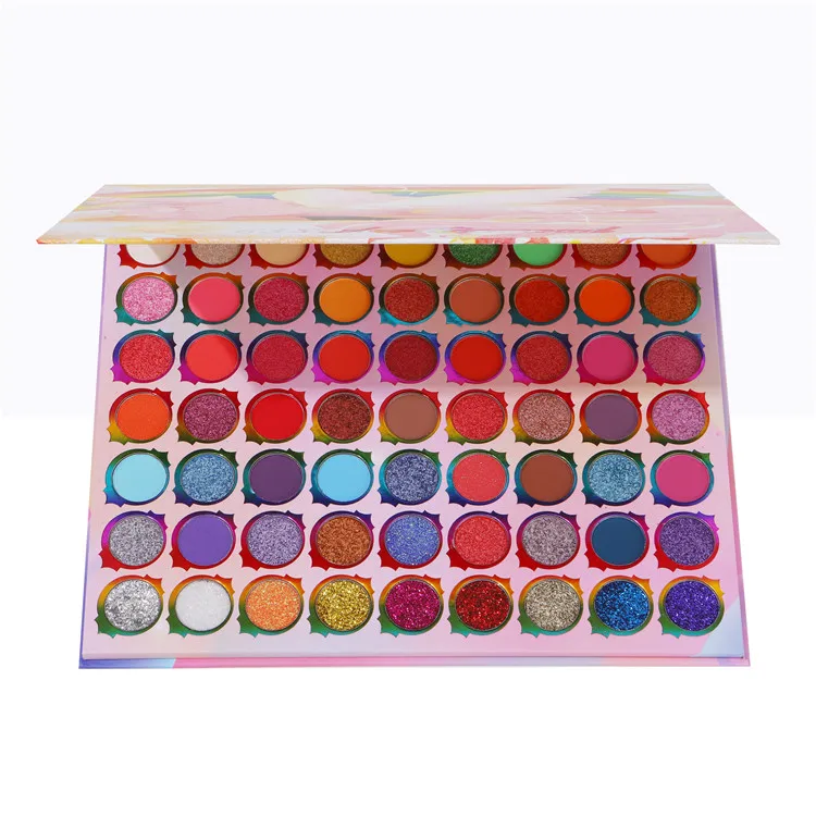 

Factory direct sale 63 colors own brand makeup palette eye shadow can be customized cosmetic eye shadow