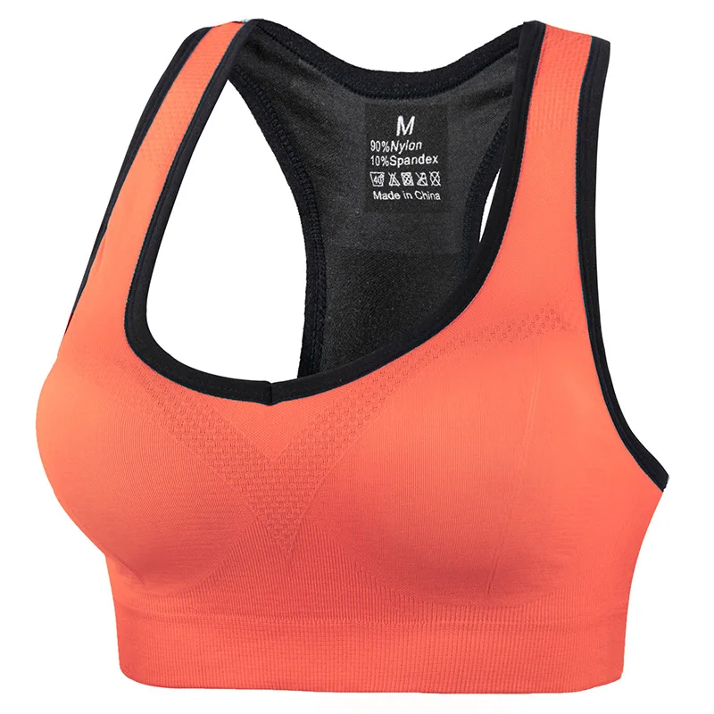 

plus size hollowed-out vest type sports underwear seamless yoga running bra, As picture