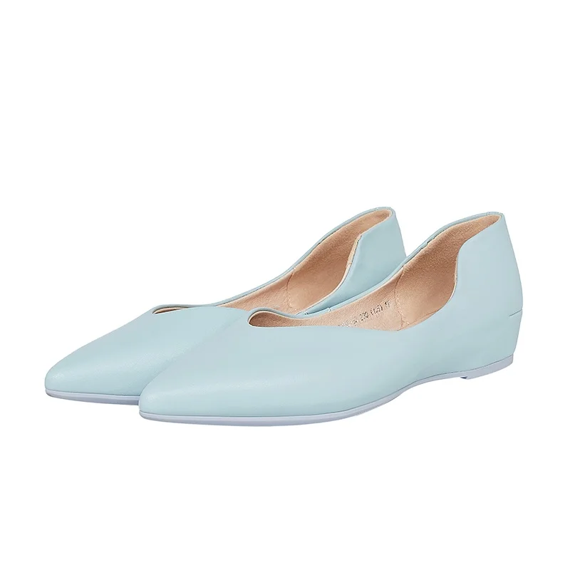 

K195 Casual Dress Comfortable Ladies Shoes Spilt Leather shoes Women Shoes new arrivals 2020, Black/beige/blue/pink