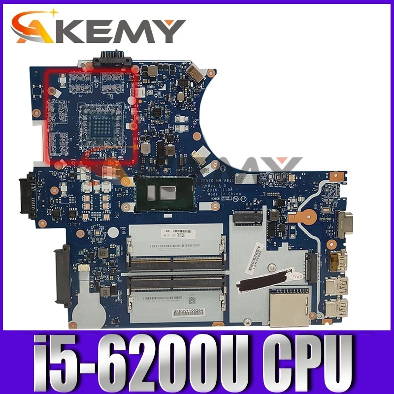 

CE570 E570 E570C NM-A831 for ThinkPad laptop motherboard CPU i5-6200U DDR4 FRU:01HY308 01YR739 test ok