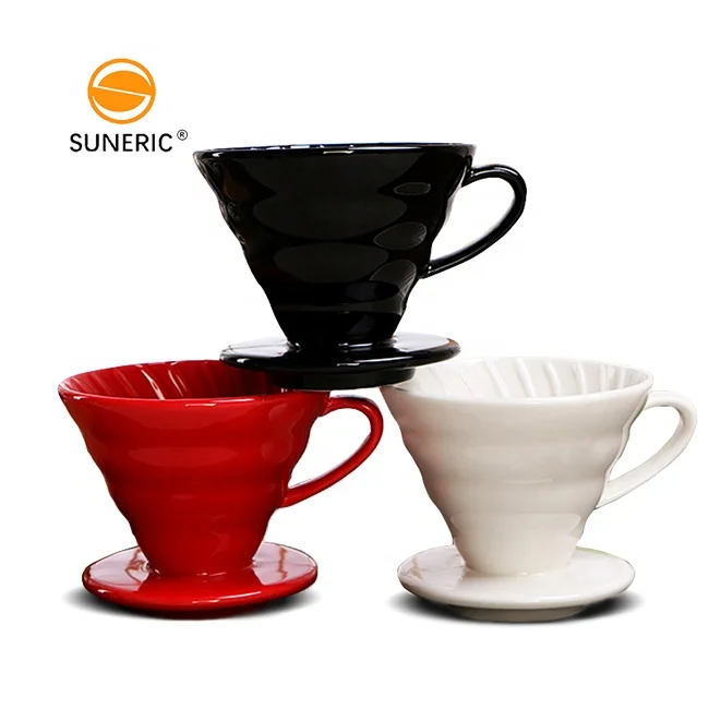 

Reusable clever coffee hand drip cup maker porcelain filter cone pour over ceramic v60 coffee dripper
