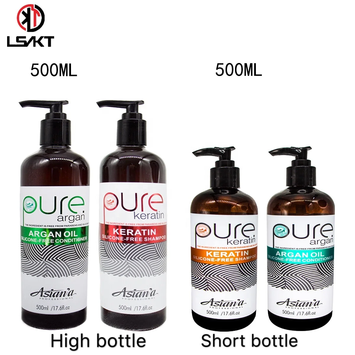 

2019 New Arrived Professional Pure Private Label Hair Care Argan Oil Nourishing Shampoo For Beauty Salon, Red, green