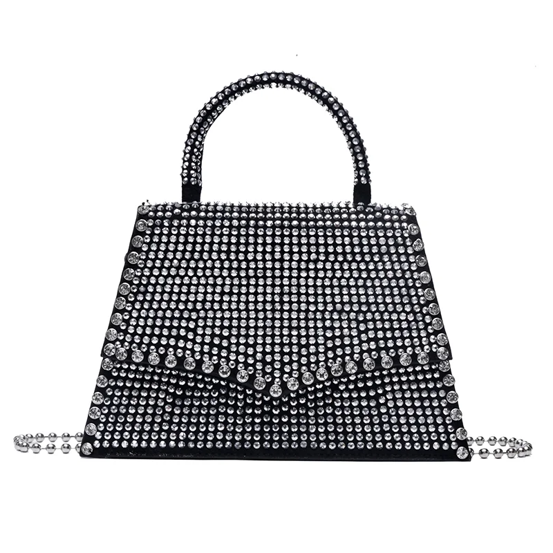 

Designer luxury shining diamond rhinestone bag shoulder small purses woman bags luxury fashion style bling handbags for women