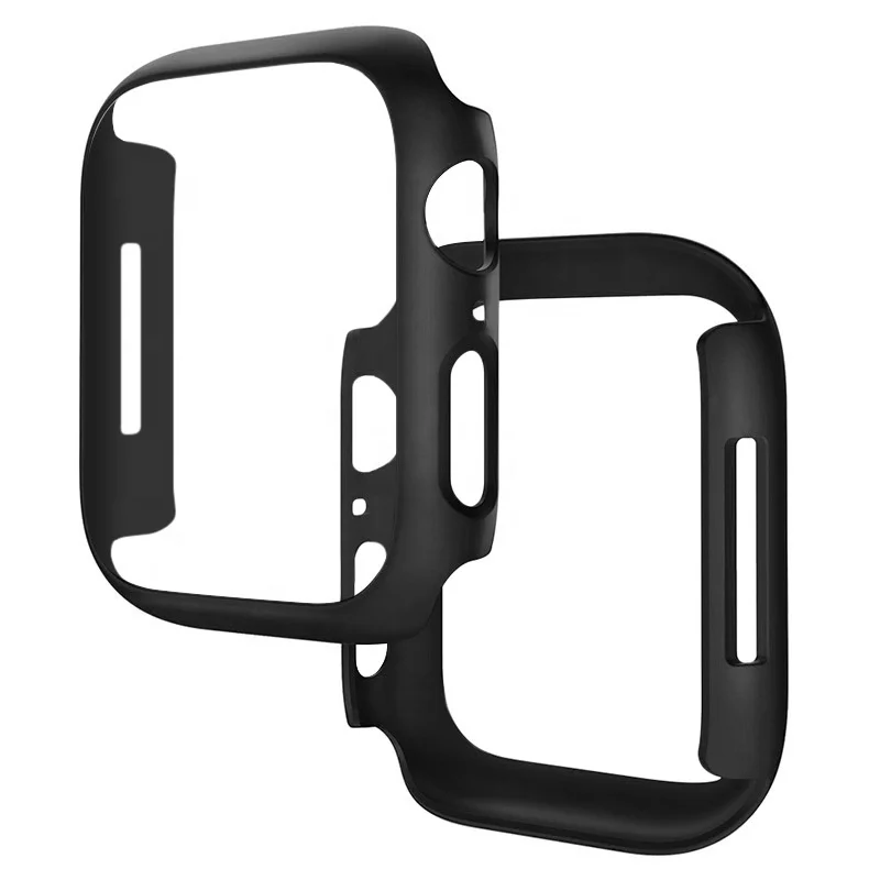 

PC Paint Watch Case Half Pack Anti-Scratch Case Cover For Apple Watch Band Series 7 40/41/44/45mm Luxury Smart Watch Case, Multi colors