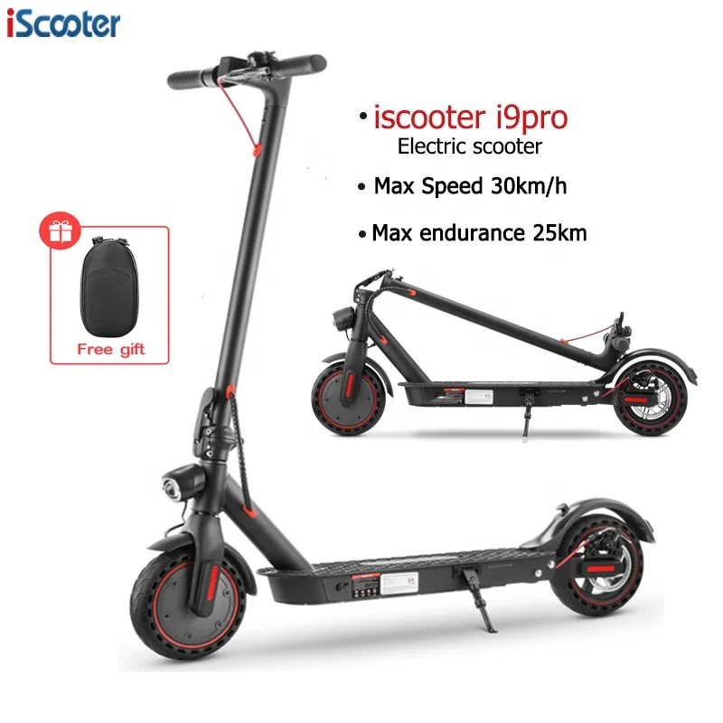 

DDP free tax europe warehouse 36V 7.5Ah 350w Skateboard Foldable E scooter Electric Scooter Adult dropshipping, Black