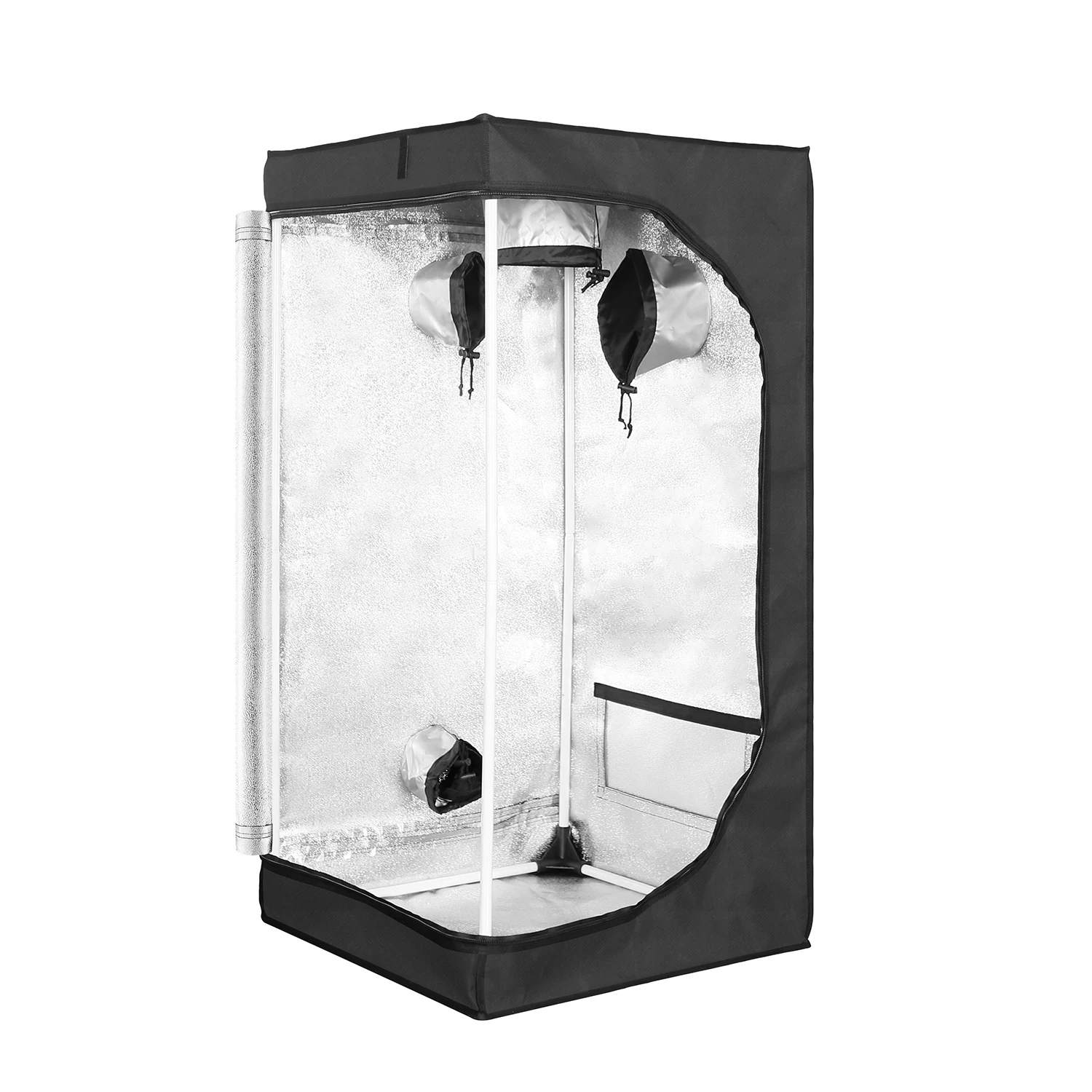 

New style green house hydroponics growing system with 600D/1680D mylar grow tent, Black