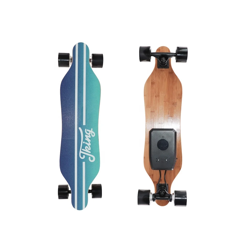 

profession customized 7 plys maple skate board decks dual hub motor 70mm PU wheel longboard mini electric skateboard