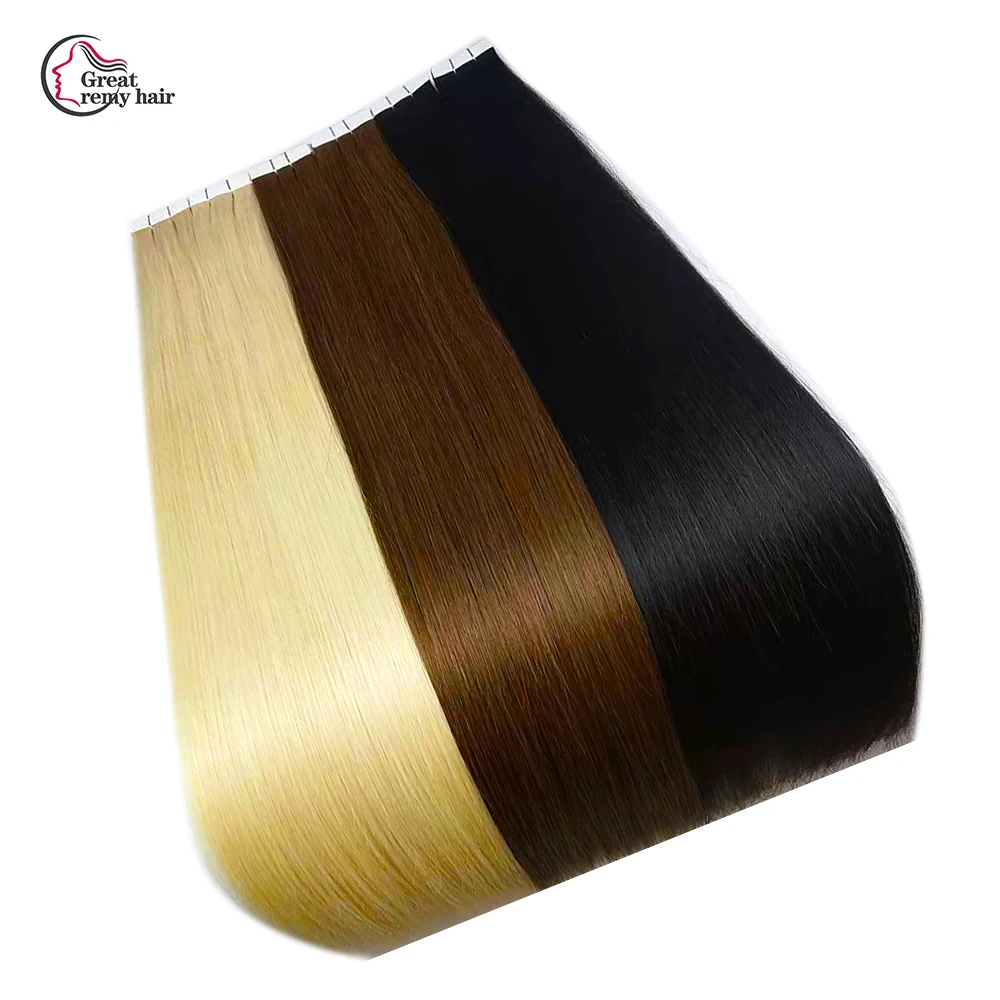 

Wholesale russian remy high quality tape in human hair extensions