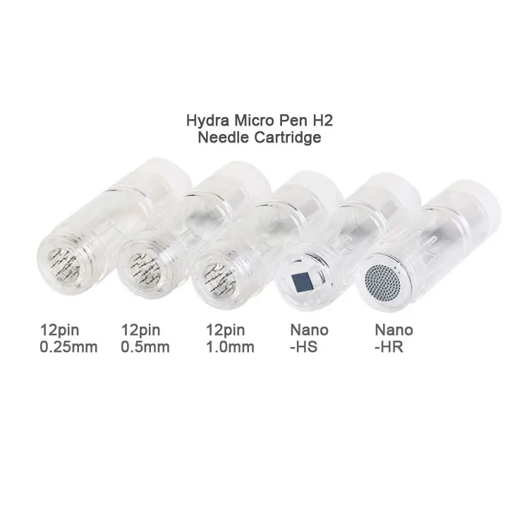 

Hydra H2 Pen cartridges microneedling micro derma hydrapen needles 12 Pins 0.25mm 0.5mm 1.0mm Round 3D Nano meso skin care