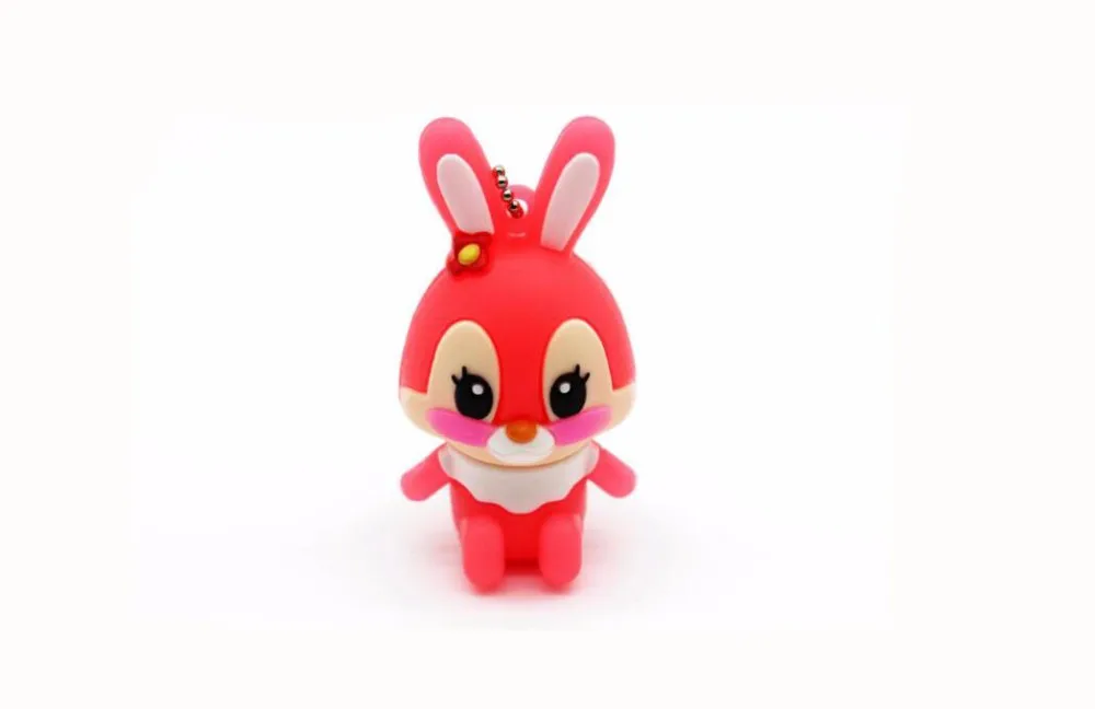Cartoon Rabbit Usb 2.0 Flash Drive 4GB 8GB 16GB 32GB 64GB 128GB Usb Memory Card Usb Flash Memory Stick Pendrive Thumb Drive Disk - ANKUX.COM