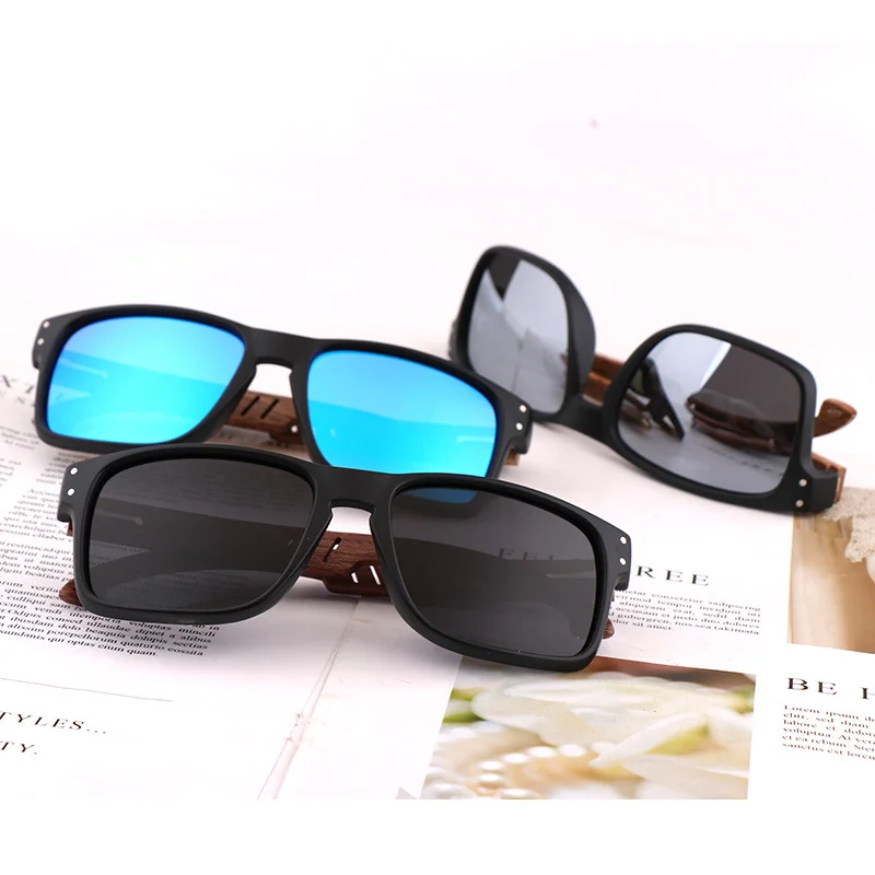 

DL Glasses fashion wood temple Bamboo sunglasses custom logo wooden lentes gafas de sol wholesale polarized Sun glasses 2022